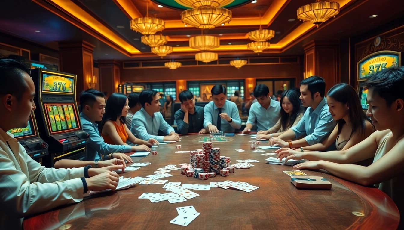 Experience the thrill of winning at slot api raja 88 with vibrant casino ambiance and engaging gaming elements.