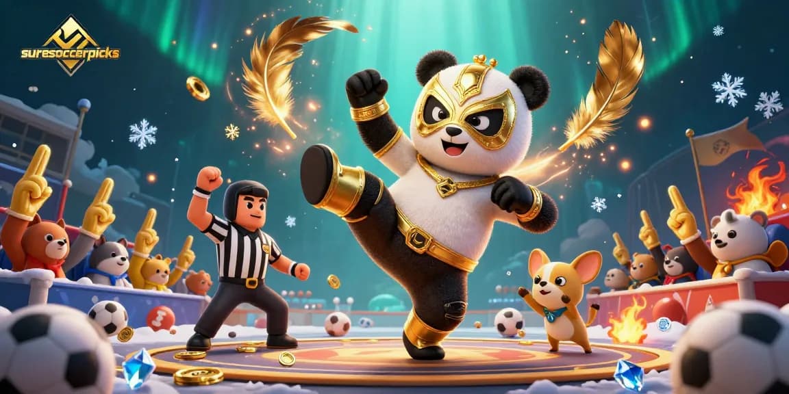 Experience thrilling sports betting action with suresoccerpicks as a panda wrestler takes center stage!