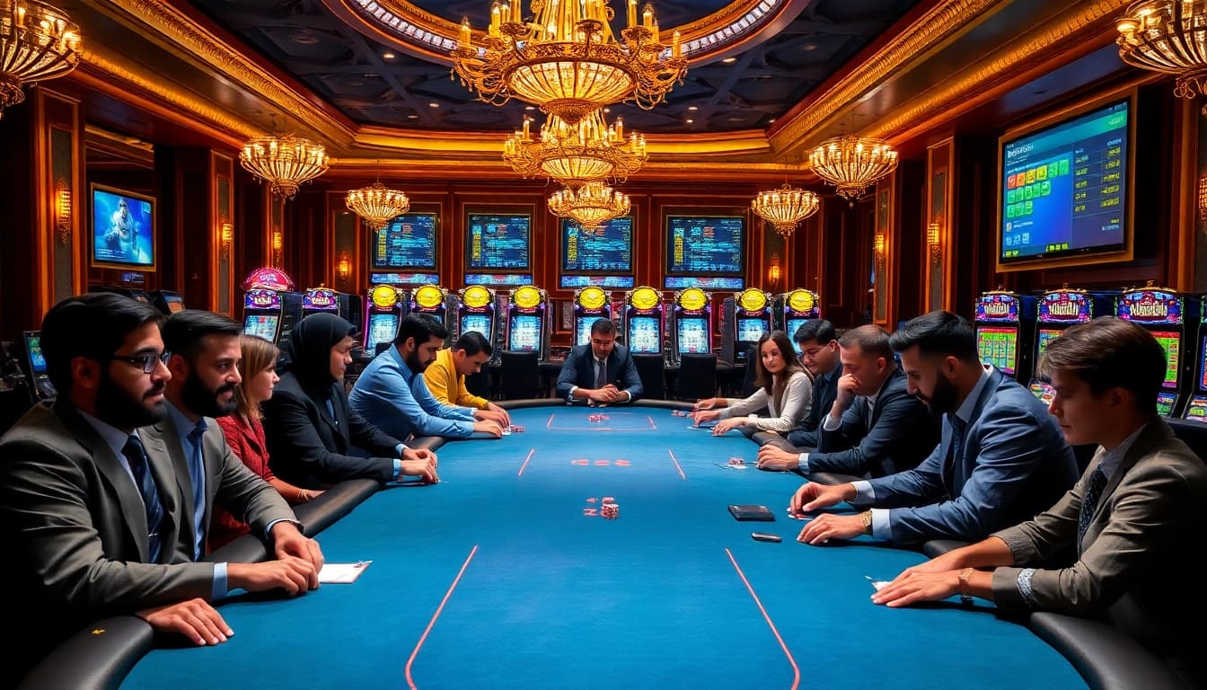 Experience thrilling gameplay at https://mk8th.net/ with dynamic poker matches and vibrant casino scenes.