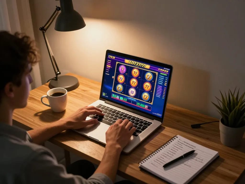 Engaging gameplay on slot777 as a player enjoys a vibrant online casino experience.