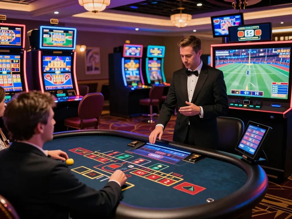 Engaging live dealer baccarat game at KO66 online casino, showcasing interactive virtual experience.