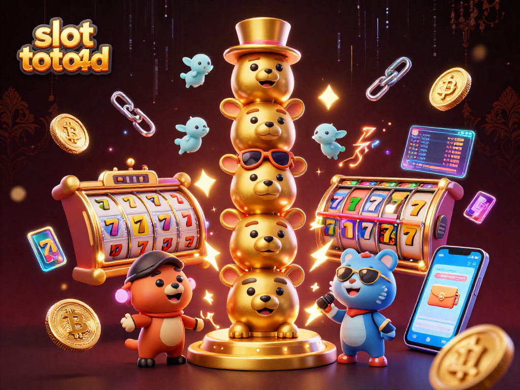 Engage with slot toto 4d as colorful slot reels and animated totem characters bring the casino to life.