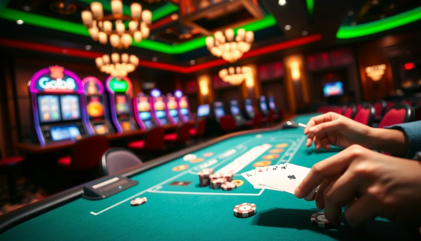 Engage in thrilling gaming at go88 with a live dealer in a vibrant casino.