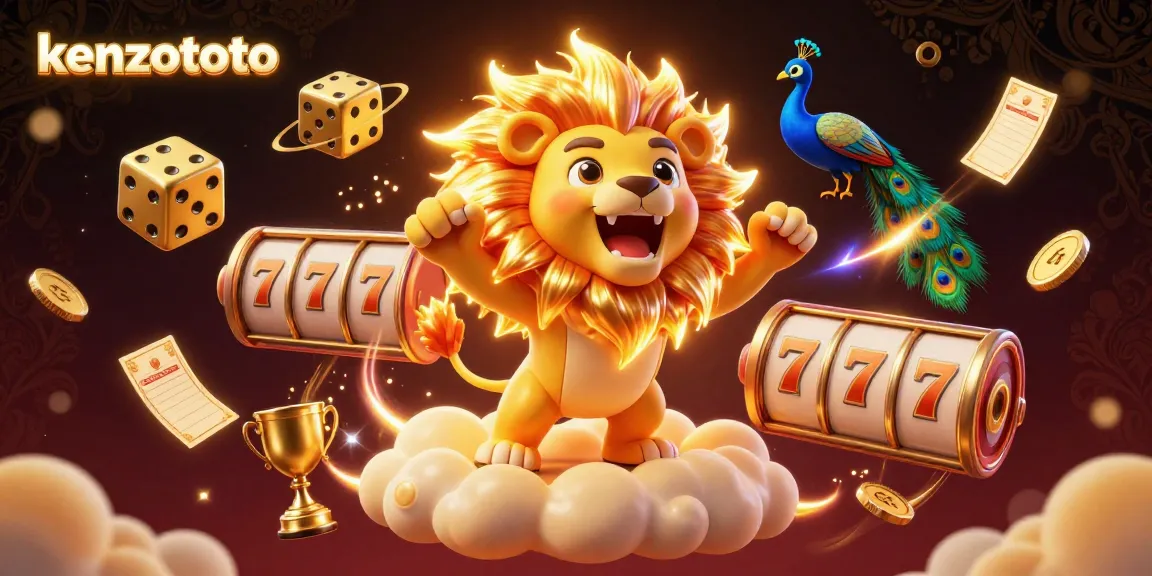Experience the thrill of gaming with kenzototo in this vibrant, detailed 3D casino illustration.