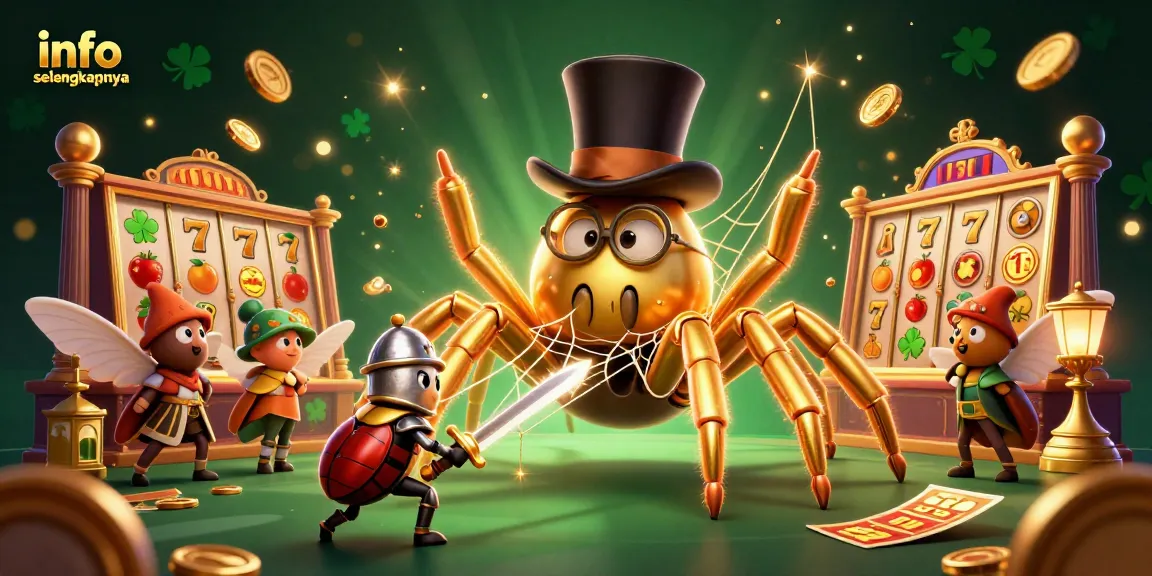 Menyajikan info selengkapnya tentang kasino melalui ilustrasi 3D yang menampilkan karakter menarik dan elemen permainan yang kaya.
