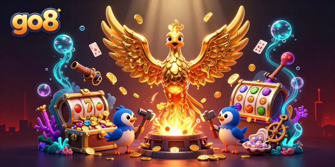 Experience the thrilling go8 world of online slots with a molten phoenix and gold treasures!