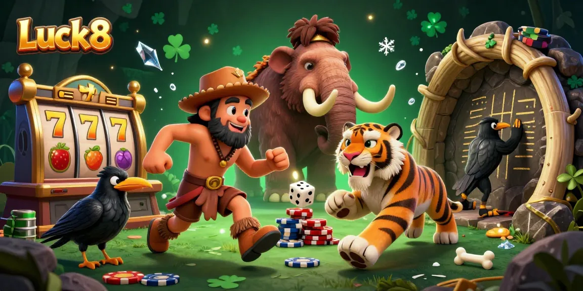 Luck8 invites players to experience exciting prehistoric casino adventures with unique characters and vibrant game elements.