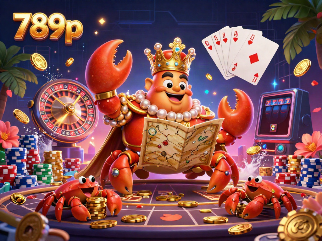 Engage with thrilling casino adventures at 789p, featuring a golden crab emperor and exciting game elements!
