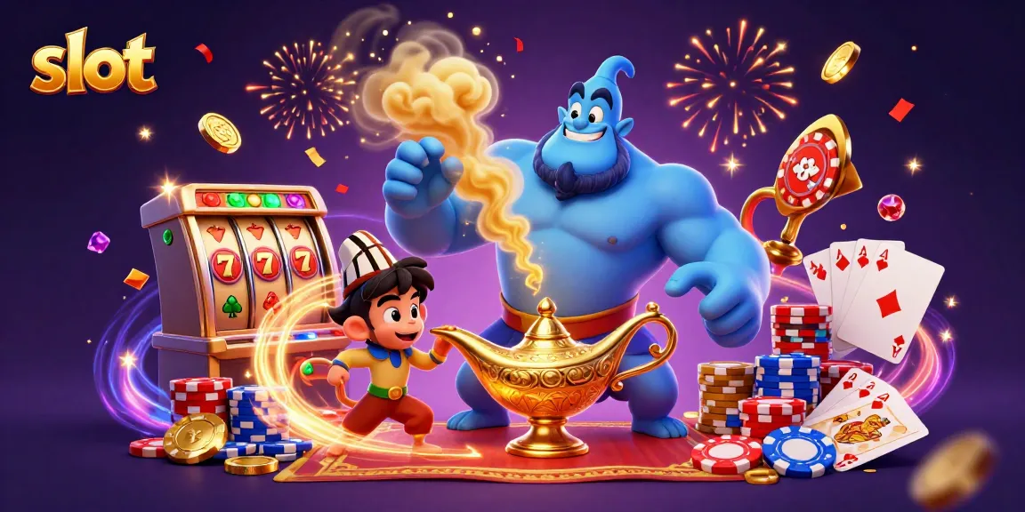 Experience the exciting slot game atmosphere with captivating characters, golden coins, and vibrant imagery.