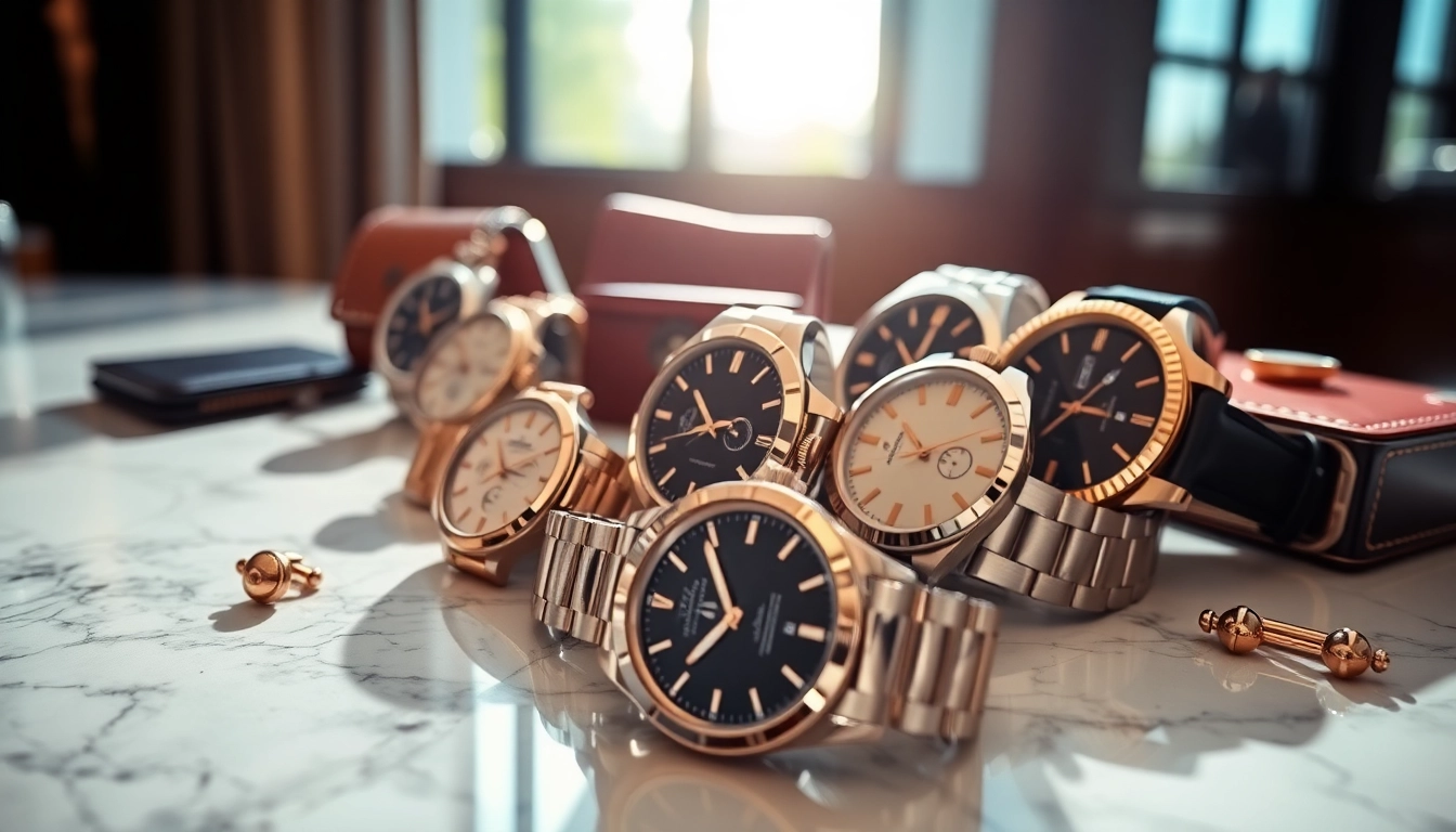Showcase of exquisite replica watches highlighting their luxury designs and craftsmanship.