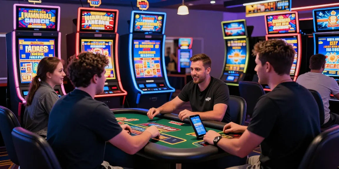 Dynamic players enjoying games at casino esportes da sorte with vibrant slots and live dealers.