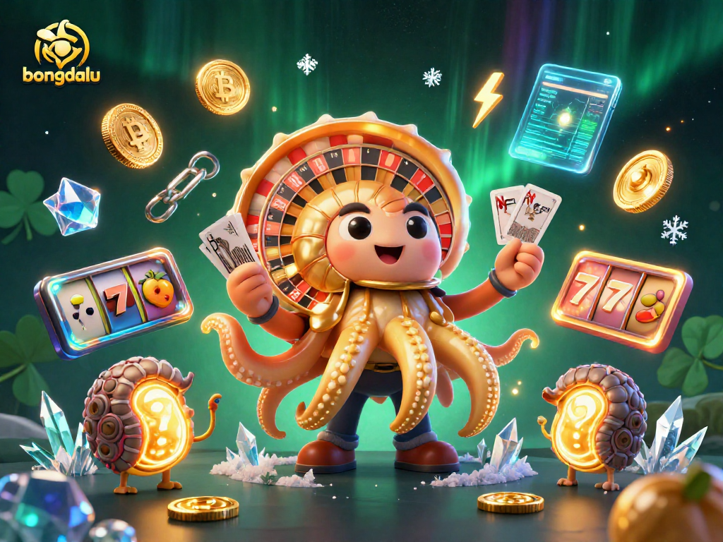 Experience exciting gaming at bongdalu with a vibrant 3D nautilus roulette scene and crypto elements.