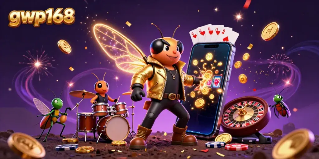 Menggali gacor di gwp168, cicada rock star merayakan kemenangan dengan slot game berkilau.