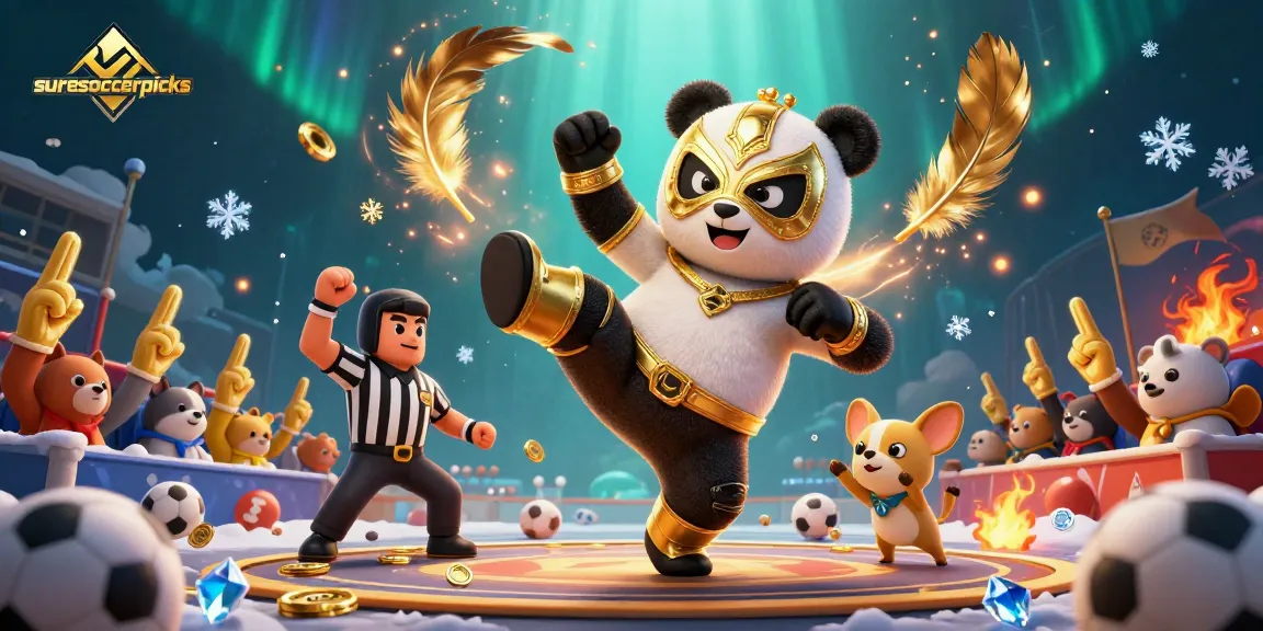 Experience thrilling sports betting action with suresoccerpicks as a panda wrestler takes center stage!
