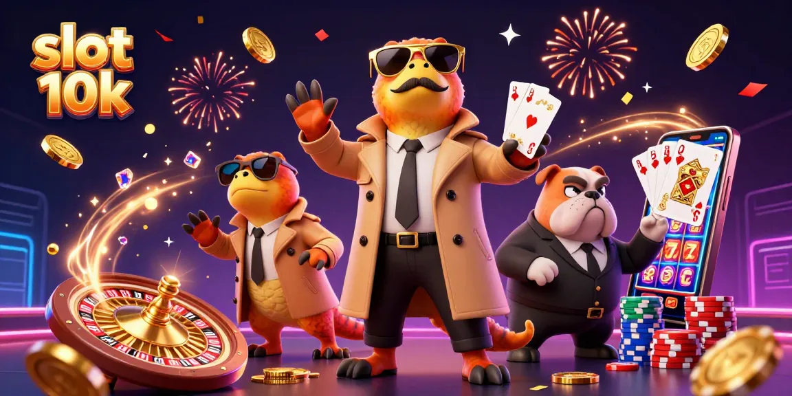 Spin to win big with slot 10k jackpots, featuring vibrant casino raptors and dynamic gold coins!
