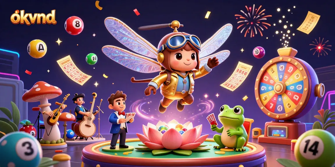 Engage in vibrant gaming scenes with okvnd, showcasing exciting lottery and casino elements.