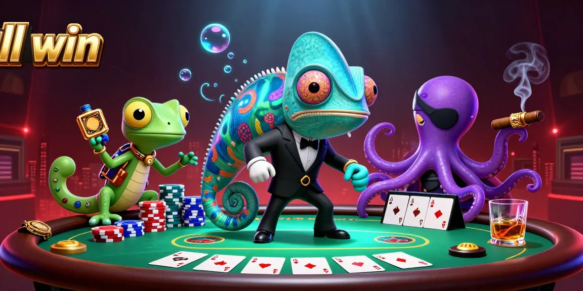 Experience thrilling poker action in the vibrant casino world of ll win with exciting characters and game elements.