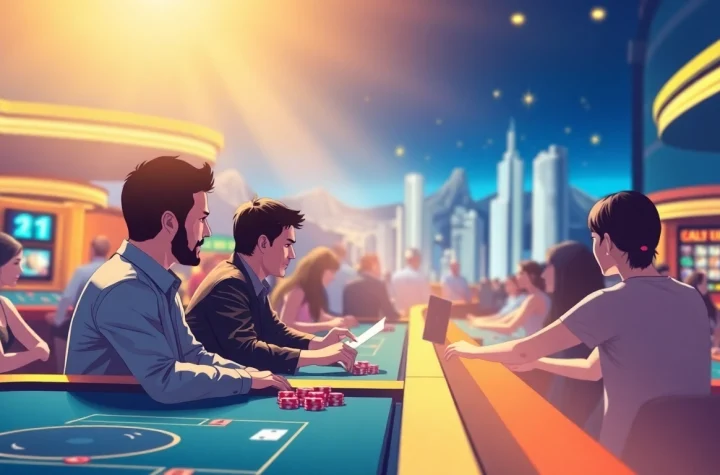 에볼루션 라이브 카지노에서 활발한 게임을 즐기는 모습