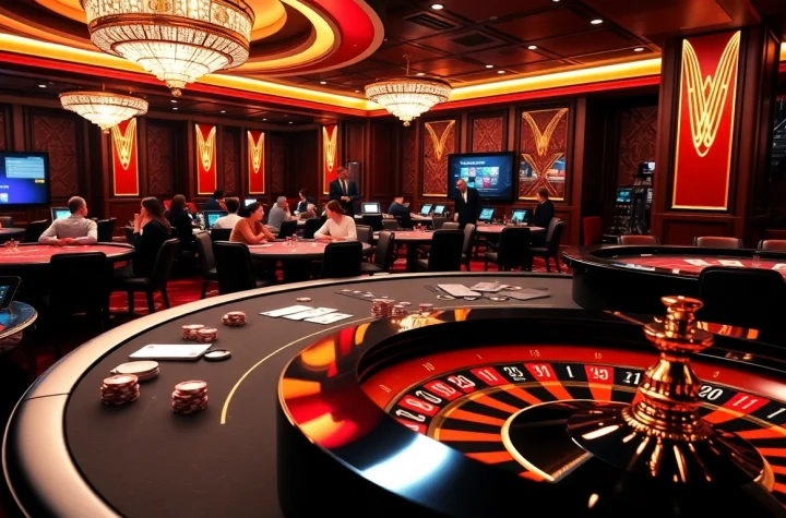 Experience thrilling gameplay with 88i at glamorous casino tables featuring poker chips and cards.