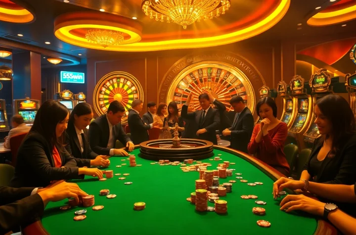 Experience the thrill of gambling at 555win with vibrant tables, roulette, and poker action.
