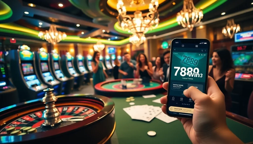 Experience thrilling gameplay at 789win's exciting casino tables with vibrant roulette and poker action.