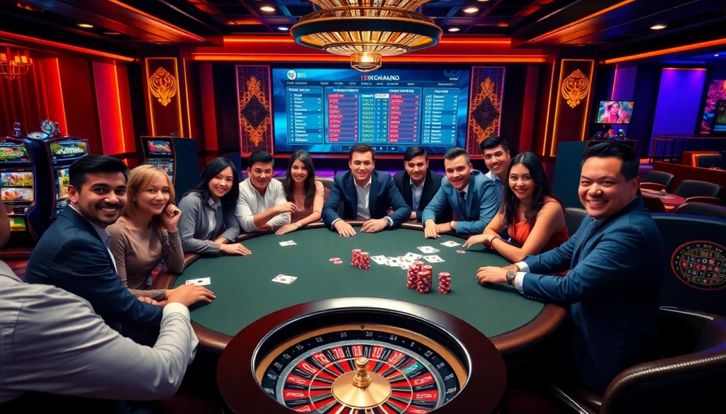 Experience high-stakes gambling with 88i at a luxurious poker table, illuminated by vibrant lights.