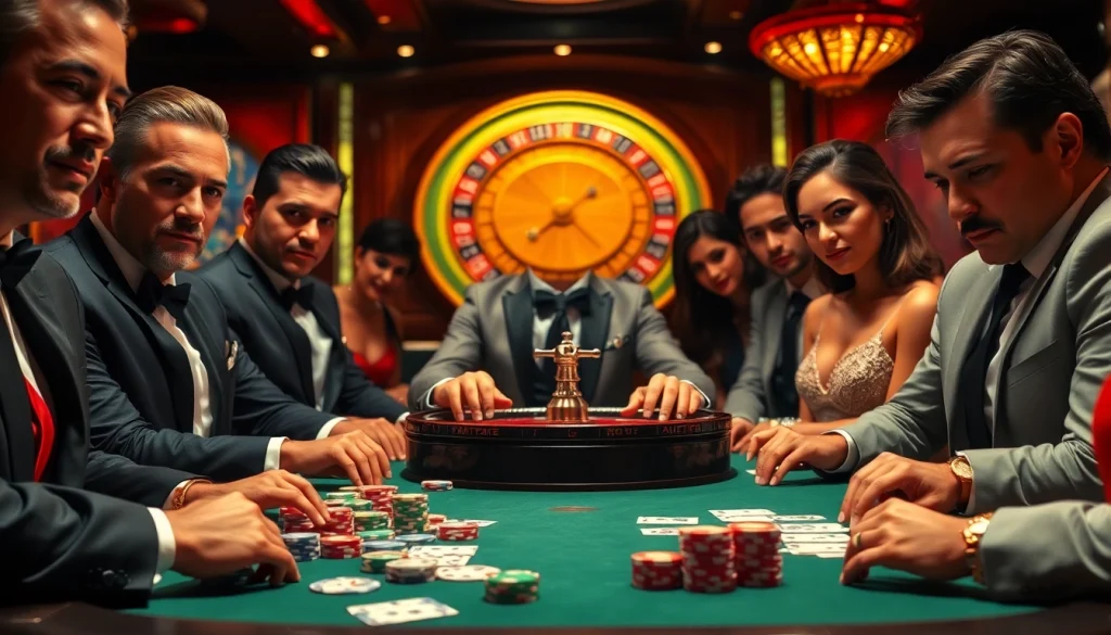 Exciting poker action at 88xx.com with colorful chips and intense players.