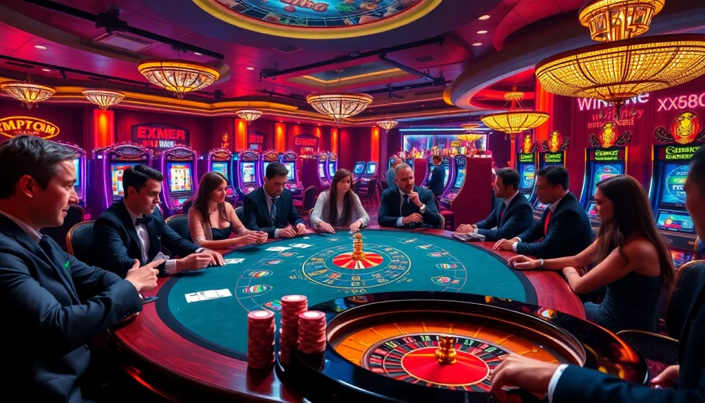 Experience the thrill of high-stakes gambling at XX88 COM with poker and slot machines.