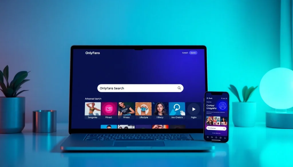 Discover OnlyFans Search interface with advanced filters and categories.