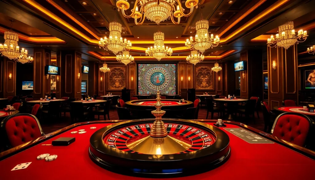 Experience high-stakes excitement at tg88.com with a vibrant casino scene featuring a roulette wheel.