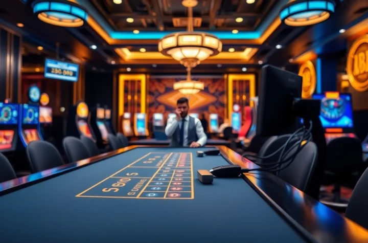 에볼루션 카지노 환경에서 딜러와 플레이어의 상호작용을 보여주는 이미지